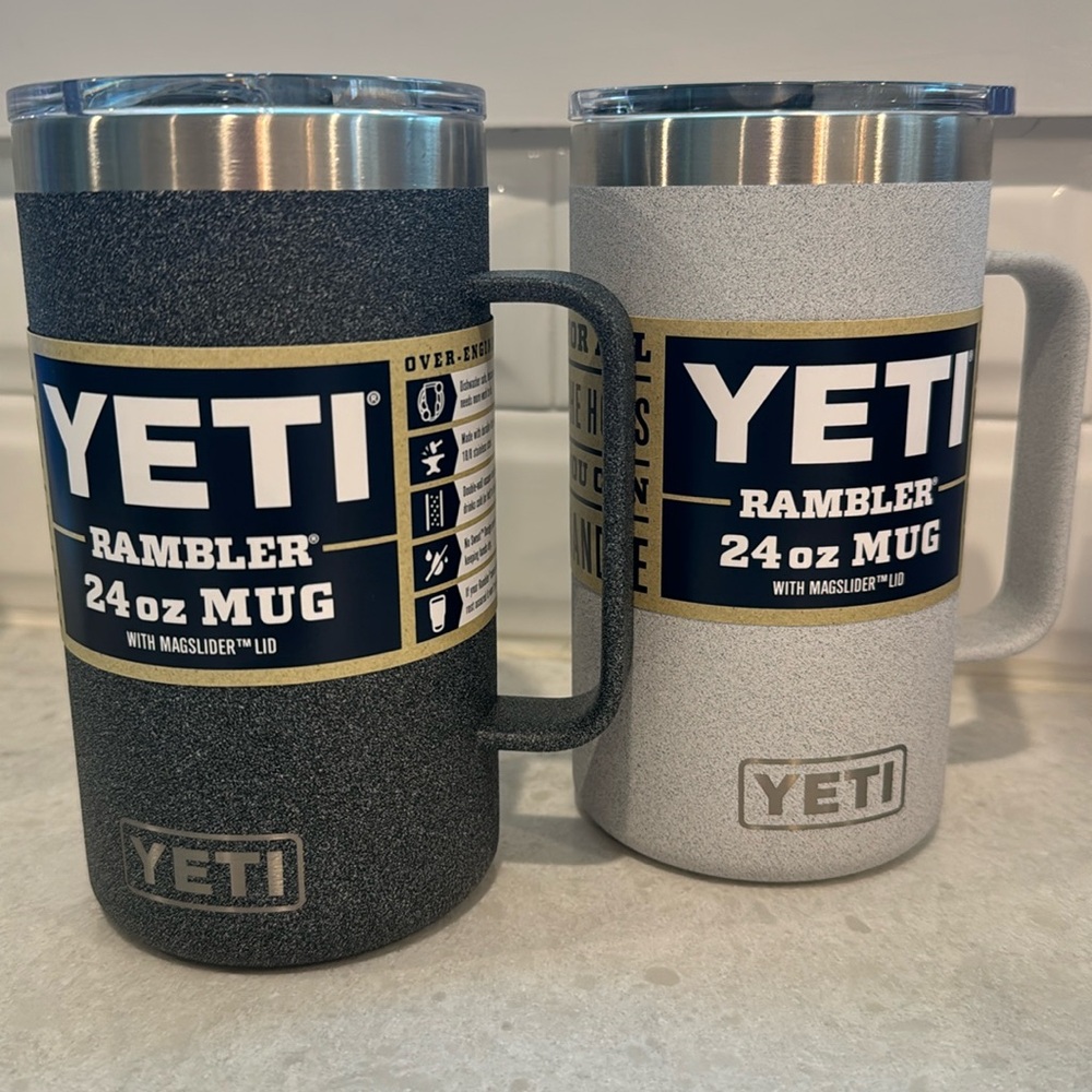 2 brand new yeti rambler 24 oz mugs (120each)